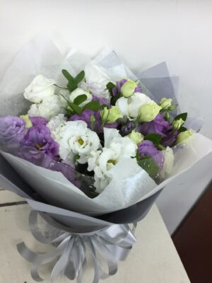 編號:V0011----粉紫粉白花束